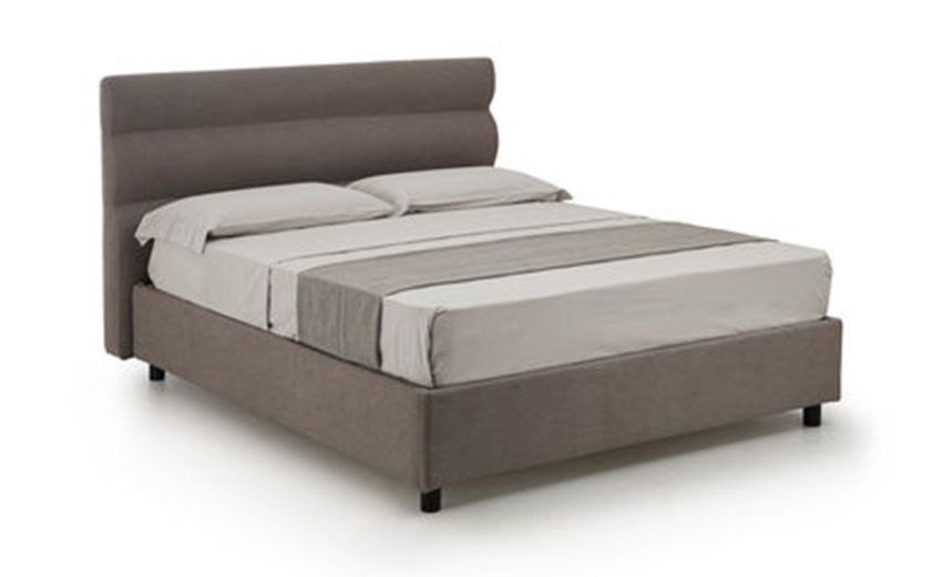 Baleari letto matrimoniale comfort marrone -In tessuto Baleari letto matrimoniale comfort marrone -In tessuto