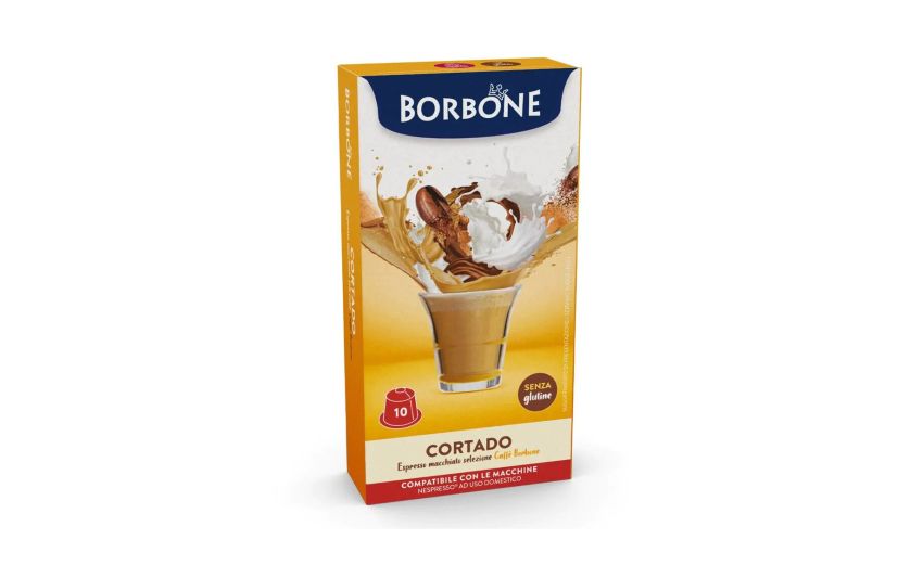 Borbone Box 10 Capsule Cortado-al gusto di Caffè Macchiato - bevanda solubile compatibile Nespresso Borbone Box 10 Capsule Cortado-al gusto di Caffè Macchiato - bevanda solubile compatibile Nespresso