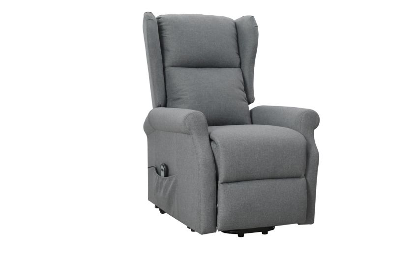 Monia poltrona relax in tessuto color fumo-Seduta relax elettrico con alzapersona-Grigio scuro-Tessuto-109 cmx72 cm Monia poltrona relax in tessuto color fumo-Seduta relax elettrico con alzapersona-Grigio scuro-Tessuto-109 cmx72 cm
