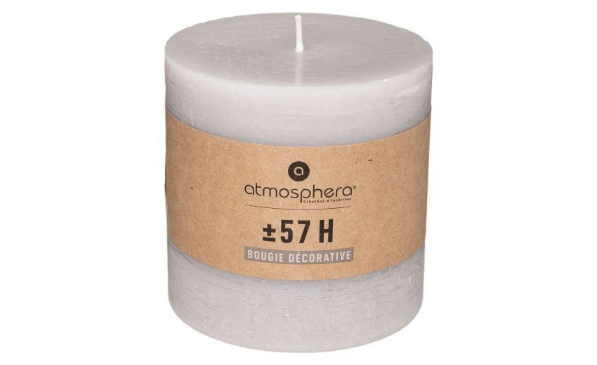 Rustic candela tortora H10 cm- -Tortora-Cera Rustic candela tortora H10 cm- -Tortora-Cera