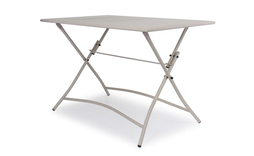 Levanto tavolo rettangolare in ferro crema 110x70 cm -Pieghevole-Beige-Ferro-73 cmx110 cm Levanto tavolo rettangolare in ferro crema 110x70 cm -Pieghevole-Beige-Ferro-73 cmx110 cm