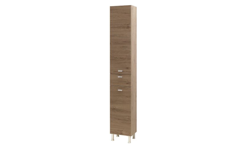 Ever colonna 2 ante e 1 cassetto rovere nabucco--Legno scuro-Pannello-195 cmx30 cm Ever colonna 2 ante e 1 cassetto rovere nabucco--Legno scuro-Pannello-195 cmx30 cm