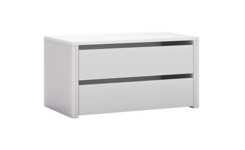 Mia cassettiera interna 2 cassetti bianco opaco--Bianco-Nobilitato-42 cmx77