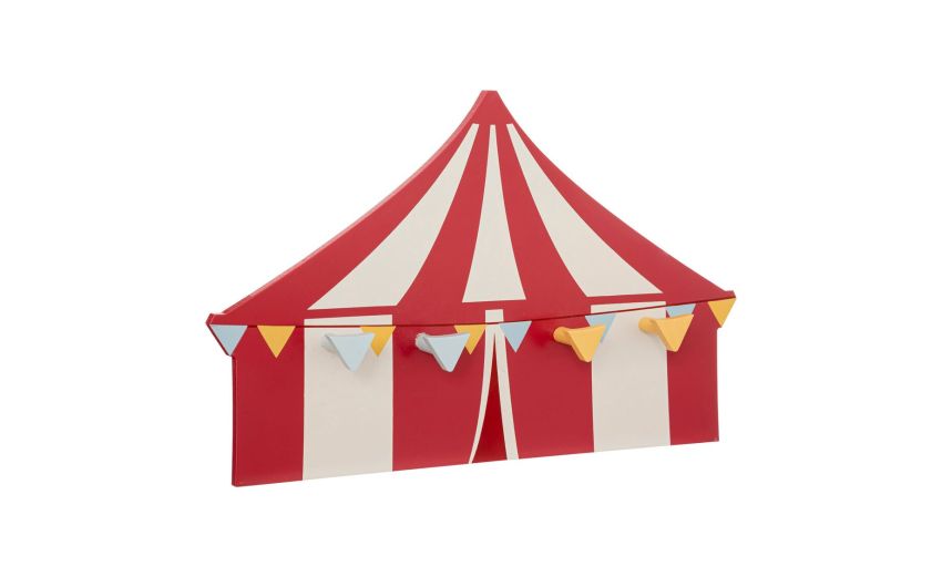 Circo appendino da muro rosso h25 cm--Rosso-Mdf-25 cmx37 cm