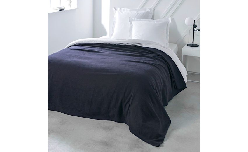 Organic Cotton copritutto blu 220x260 cm- --100% Garza di Cotone-Matrimoniale Organic Cotton copritutto blu 220x260 cm- --100% Garza di Cotone-Matrimoniale