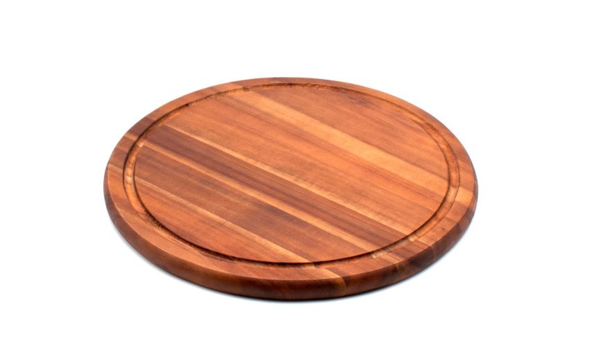 Tagliere in acacia naturale Ø30 cm--Legno naturale-Legno Tagliere in acacia naturale Ø30 cm--Legno naturale-Legno