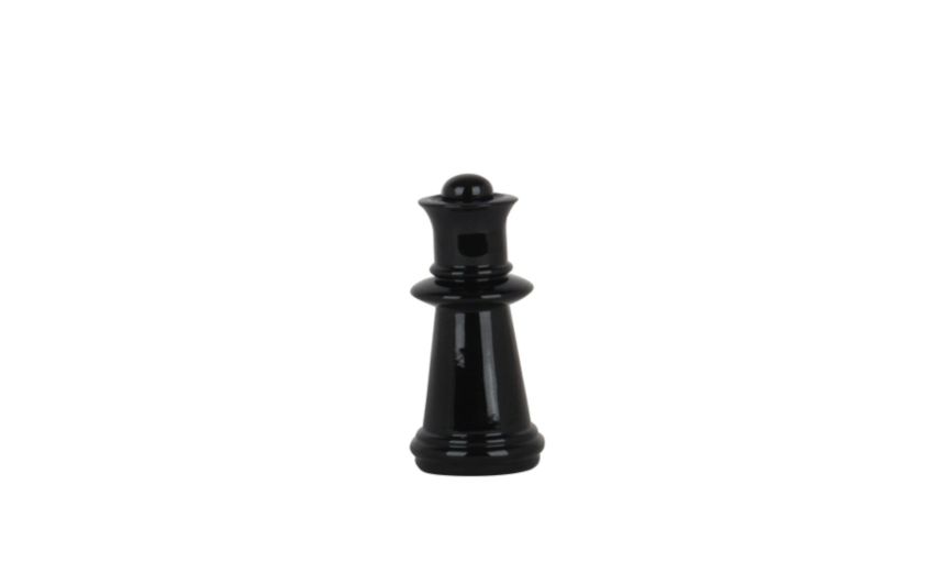 Scacco Regina oggetto decorativo nero H15 cm- -Nero-Resina Scacco Regina oggetto decorativo nero H15 cm- -Nero-Resina