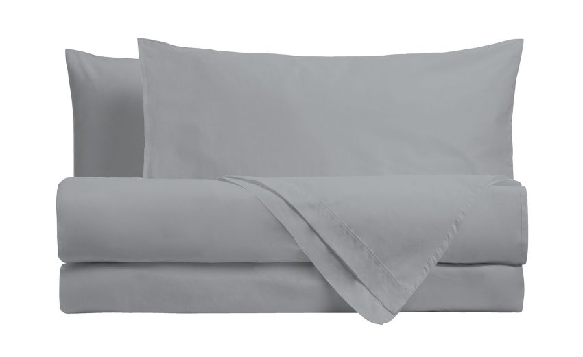 Completo letto 1 piazza grigio--Grigio-Cotone Completo letto 1 piazza grigio--Grigio-Cotone