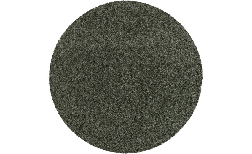 Dolce tappeto verde tinta unita Ø120 cm--Verde-Polipropilene