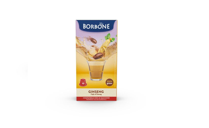 Borbone Box 10 Capsule caffè al Ginseng e latte-bevanda solubile compatibile Nespresso Borbone Box 10 Capsule caffè al Ginseng e latte-bevanda solubile compatibile Nespresso