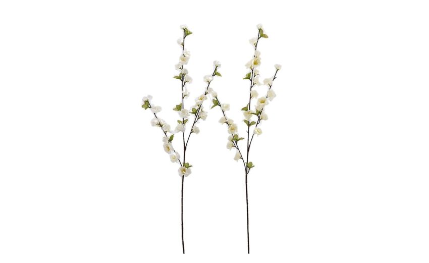 Pesco olis ramo bianco x3 h86--Bianco-Plastica