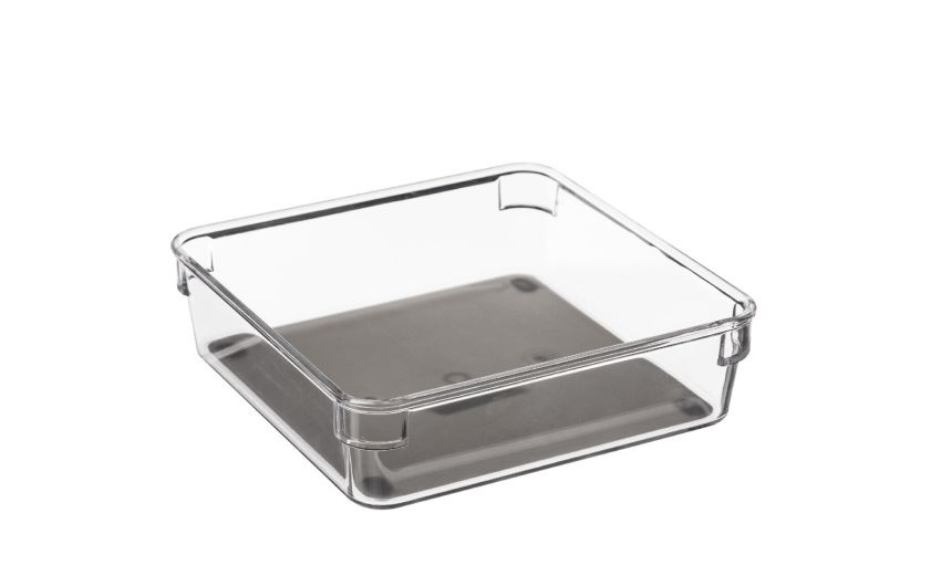 Organizer singolo 16x16 cm- -Grigio-Plastica-4 Organizer singolo 16x16 cm- -Grigio-Plastica-4