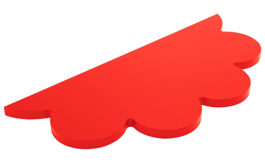 Venere mensola in mdf rosso 56x26 cm- -Rosso-Mdf-26 cmx56 cm Venere mensola in mdf rosso 56x26 cm- -Rosso-Mdf-26 cmx56 cm