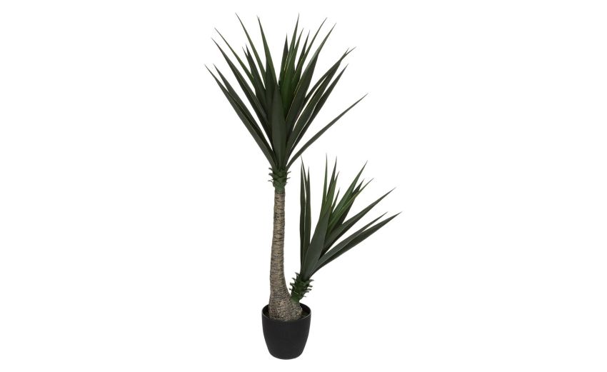Yucca pianta artificiale con vaso H130 cm- -Verde-Polietilene-130 cmx85 cm