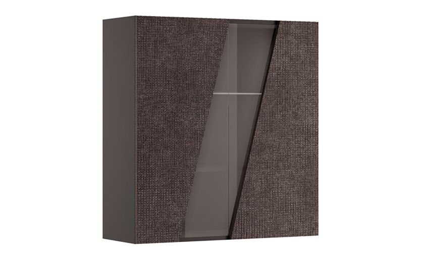 Gilda pensile 2 ante colore portland-Struttura colore titanio-Grigio-Pannello-96 cmx90 cm