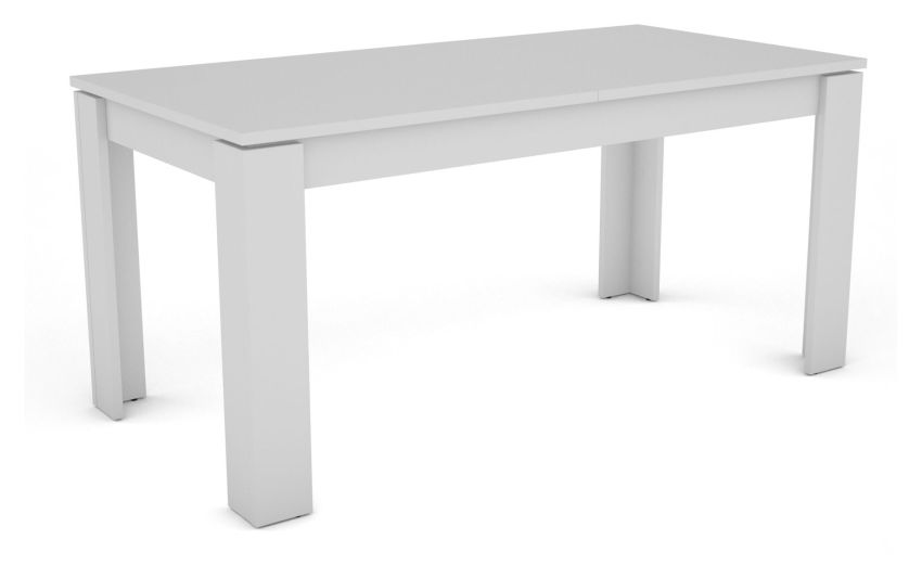 Texas tavolo allungabile bianco-Con piano in pannello melaminico-Bianco-Melaminico-75 cmx160 cm Texas tavolo allungabile bianco-Con piano in pannello melaminico-Bianco-Melaminico-75 cmx160 cm