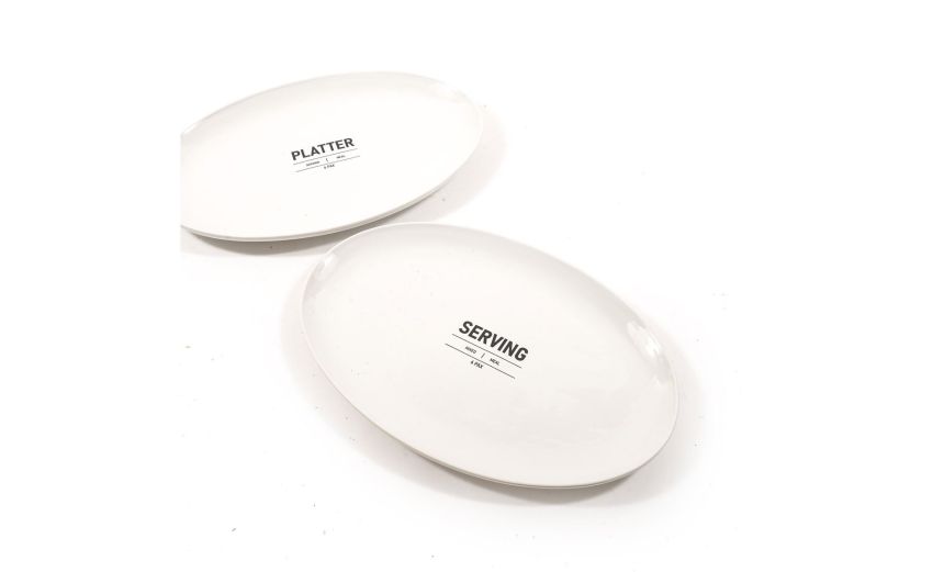 Elegance piatto portata ovale in ceramica- -Bianco-Ceramica Elegance piatto portata ovale in ceramica- -Bianco-Ceramica