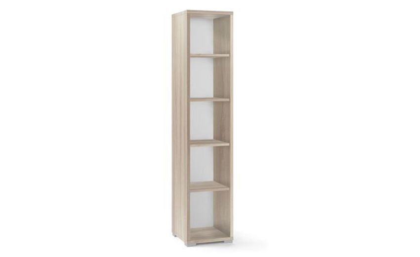 Think colonna a giorno 5 vani colore olmo-Misure L39 x P41 x H182 cm-Legno chiaro-Melaminico-182 cmx39 cm Think colonna a giorno 5 vani colore olmo-Misure L39 x P41 x H182 cm-Legno chiaro-Melaminico-182 cmx39 cm