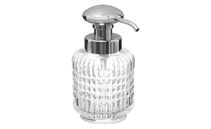 Precious dispenser sapone in vetro trasparente--Trasparente-Vetro