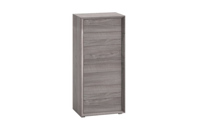 Monica settimino 7 cassetti colore noce scuro-In pannello ecologico certificato-Bianco-Pannello ecologico-134 cmx61 Monica settimino 7 cassetti colore noce scuro-In pannello ecologico certificato-Bianco-Pannello ecologico-134 cmx61