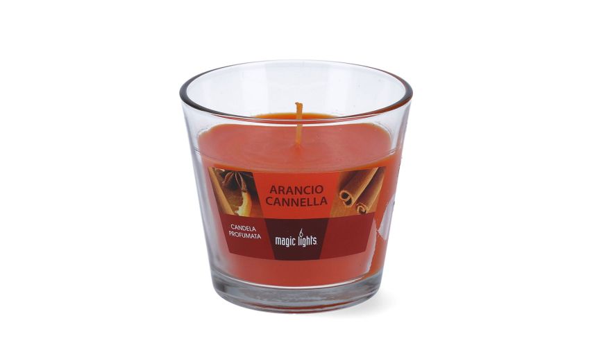 Polly candela aromatica arancia e cannella- -Arancione-Cera