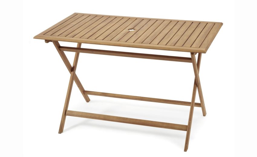 Fly tavolo in legno di acacia color teak-Pieghevole-Legno scuro-Legno di acacia-76 cmx120 cm Fly tavolo in legno di acacia color teak-Pieghevole-Legno scuro-Legno di acacia-76 cmx120 cm