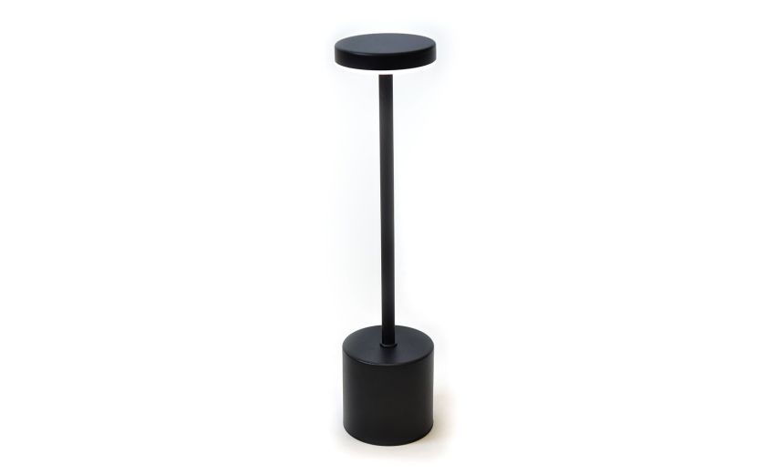 Essential lampada da tavolo con luci LED nera-Ricaricabile-Nero-Metallo Essential lampada da tavolo con luci LED nera-Ricaricabile-Nero-Metallo