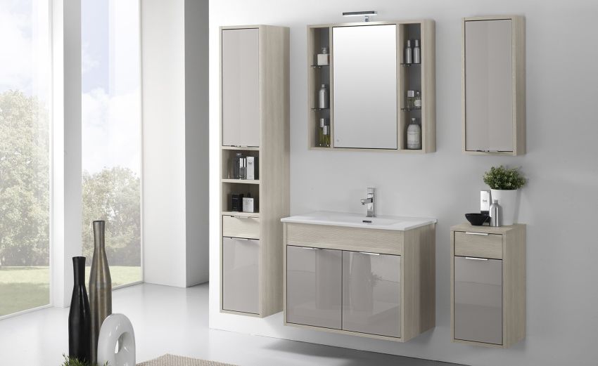 Glass base lavabo--Legno chiaro-Melaminico-60 cmx74 cm Glass base lavabo--Legno chiaro-Melaminico-60 cmx74 cm
