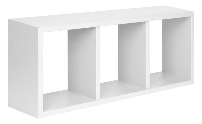 Tristano mensola 3 vani in mdf bianco 70x30 cm- -Bianco-Mdf-30 cmx70 cm Tristano mensola 3 vani in mdf bianco 70x30 cm- -Bianco-Mdf-30 cmx70 cm