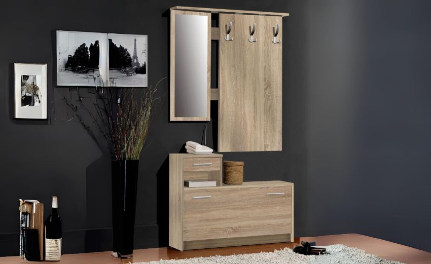 Fox mobile ingresso rovere chiaro-Mobile ingresso