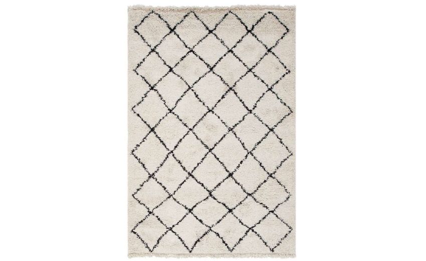 Tribe A tappeto bianco motivo a rombi 160x230 cm- -Bianco-Polipropilene-230 cmx160 cm Tribe A tappeto bianco motivo a rombi 160x230 cm- -Bianco-Polipropilene-230 cmx160 cm