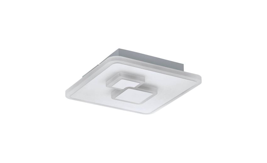 Cadegal plafoniera quadrata LED in metallo 8W- -Bianco-Metallo-5 cmx20 cm