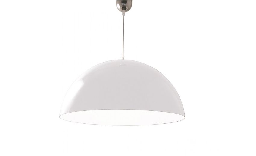 Cassis sospensione 1 luce metallo bianco Ø40 cm- -Bianco-Metallo Cassis sospensione 1 luce metallo bianco Ø40 cm- -Bianco-Metallo