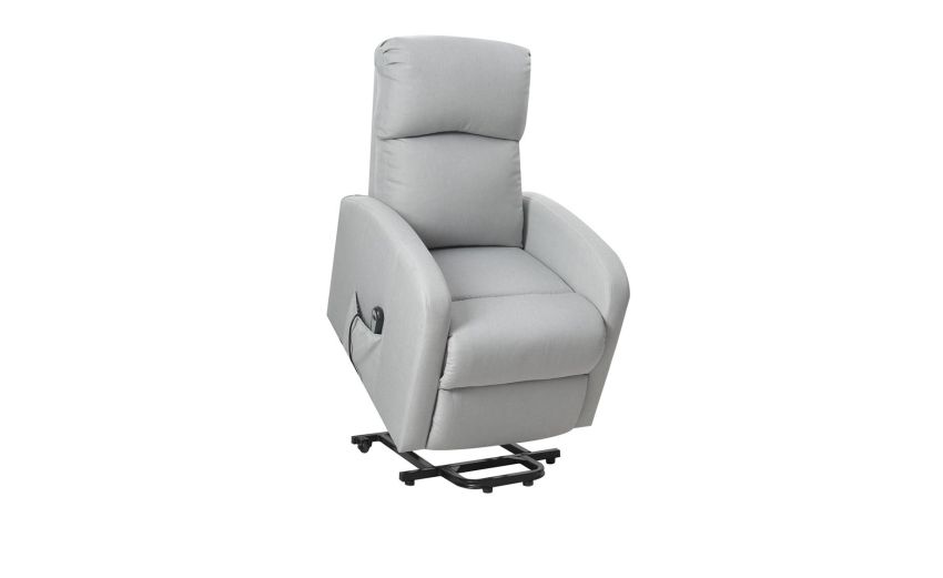 Suzy poltrona elettrica in tessuto grigio chiaro-Seduta relax elettrico con alzapersona-Grigio chiaro-Tessuto-101 cmx65 cm Suzy poltrona elettrica in tessuto grigio chiaro-Seduta relax elettrico con alzapersona-Grigio chiaro-Tessuto-101 cmx65 cm