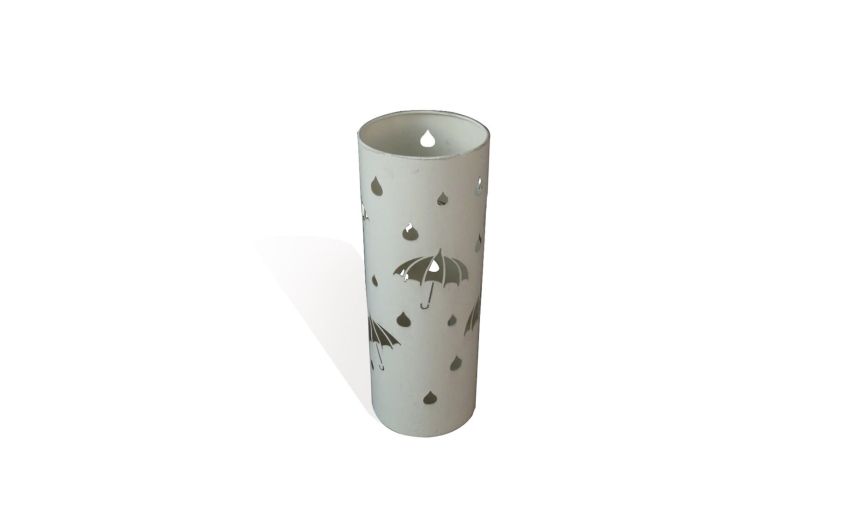 Portaombreli in metallo tondo bianco e nero assortiti H49 ---Metallo-49 cmx18 cm Portaombreli in metallo tondo bianco e nero assortiti H49 ---Metallo-49 cmx18 cm