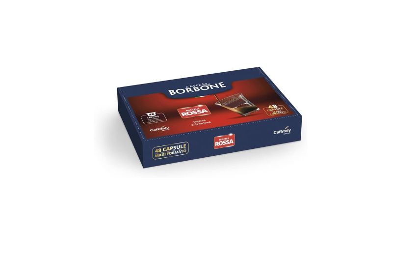 Borbone Box 48 capsule Caffè miscela Rossa-Compatibili con macchine caffè Caffitaly Borbone Box 48 capsule Caffè miscela Rossa-Compatibili con macchine caffè Caffitaly