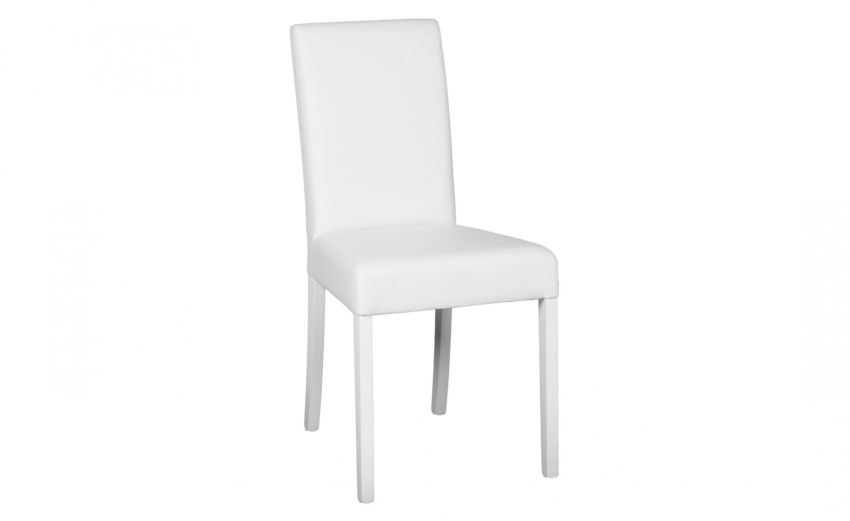 Degas sedia in similpelle bianco--Bianco-Similpelle-91 cmx43 Degas sedia in similpelle bianco--Bianco-Similpelle-91 cmx43