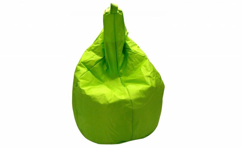 Pera pouf in nylon verde 70x120 cm- -Verde-Nylon-120 cmx70 cm