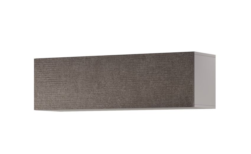 Gilda pensile 1 anta a vasistas portland L120 cm-Struttura colore grigio chiaro-Grigio-Pannello-36 cmx120 cm Gilda pensile 1 anta a vasistas portland L120 cm-Struttura colore grigio chiaro-Grigio-Pannello-36 cmx120 cm