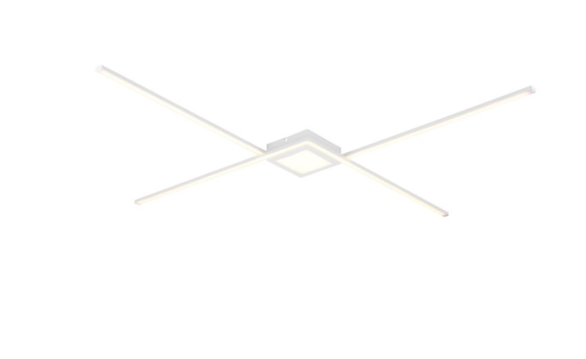 Oxford plafoniera LED bianca 27W 102 cm- -Bianco-Metallo Oxford plafoniera LED bianca 27W 102 cm- -Bianco-Metallo