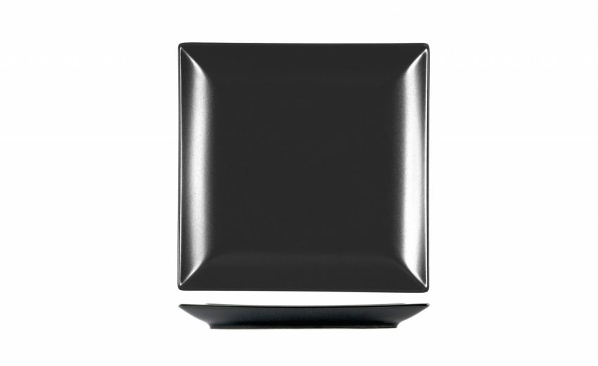 Boston piatto frutta nero 18x18 cm- -Nero-Gres-18 cmx18 cm Boston piatto frutta nero 18x18 cm- -Nero-Gres-18 cmx18 cm