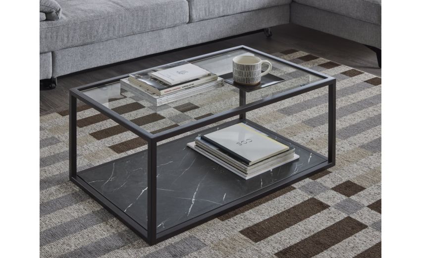 Vista tavolino rettangolare brown/marquinia--Nero-Pannello-38 cmx80 cm Vista tavolino rettangolare brown/marquinia--Nero-Pannello-38 cmx80 cm