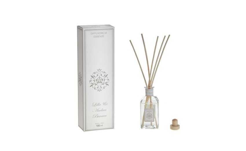 Lilla e Ambra diffusore d&#039;essenza- -Trasparente-Vetro-12 cmx5 cm