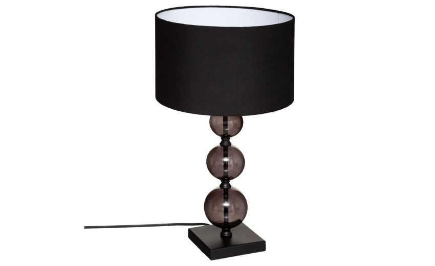 Alma lampada da tavolo in vetro nero E27 25W- -Nero-Vetro Alma lampada da tavolo in vetro nero E27 25W- -Nero-Vetro