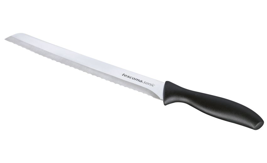 Sonic coltello pane in acciaio 20 cm- -Nero-Acciaio Sonic coltello pane in acciaio 20 cm- -Nero-Acciaio