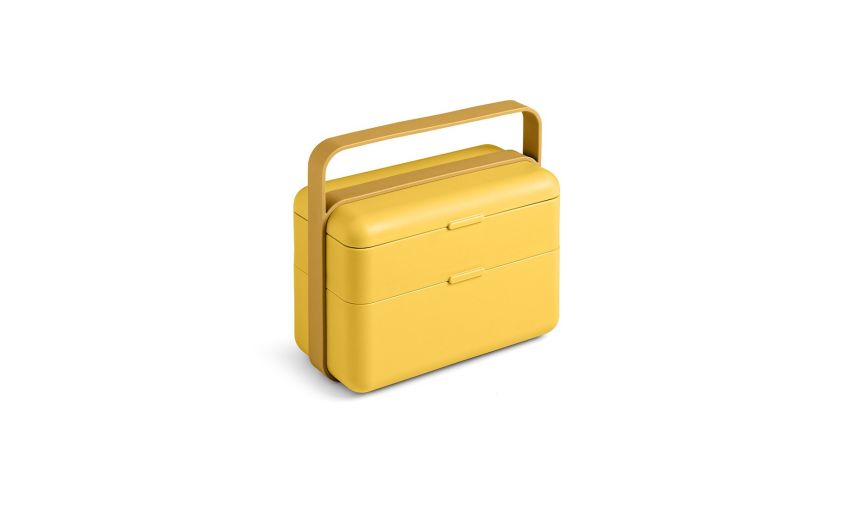 Bauletto lunchbox 2 porzioni color desert--Giallo-Polipropilene Bauletto lunchbox 2 porzioni color desert--Giallo-Polipropilene