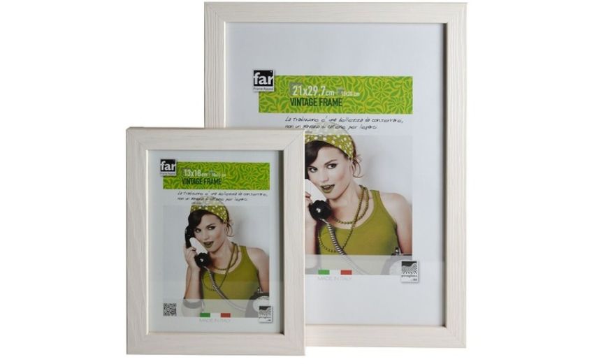 Newman cornice in legno bianco 35x50 cm- -Bianco-Legno-50 cmx35 cm Newman cornice in legno bianco 35x50 cm- -Bianco-Legno-50 cmx35 cm