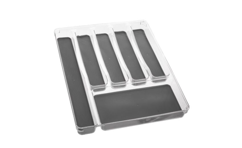 Organizer 6 scomparti 32x40 cm- -Grigio-Plastica-4