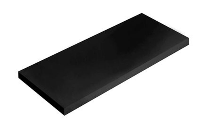 Linear mensola in mdf nera 36x15