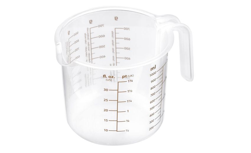 Delicia brocca graduata per cucina 1L- -Trasparente-Plastica Delicia brocca graduata per cucina 1L- -Trasparente-Plastica